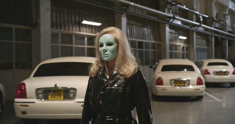 M. Oscar (Kylie Minogue) just can’t get this mask off of her head in Léos Carax’s Holy Motors.