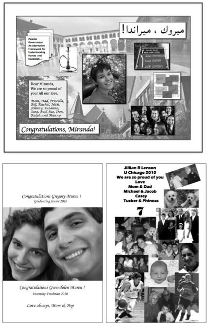 Graduation advertisement examples