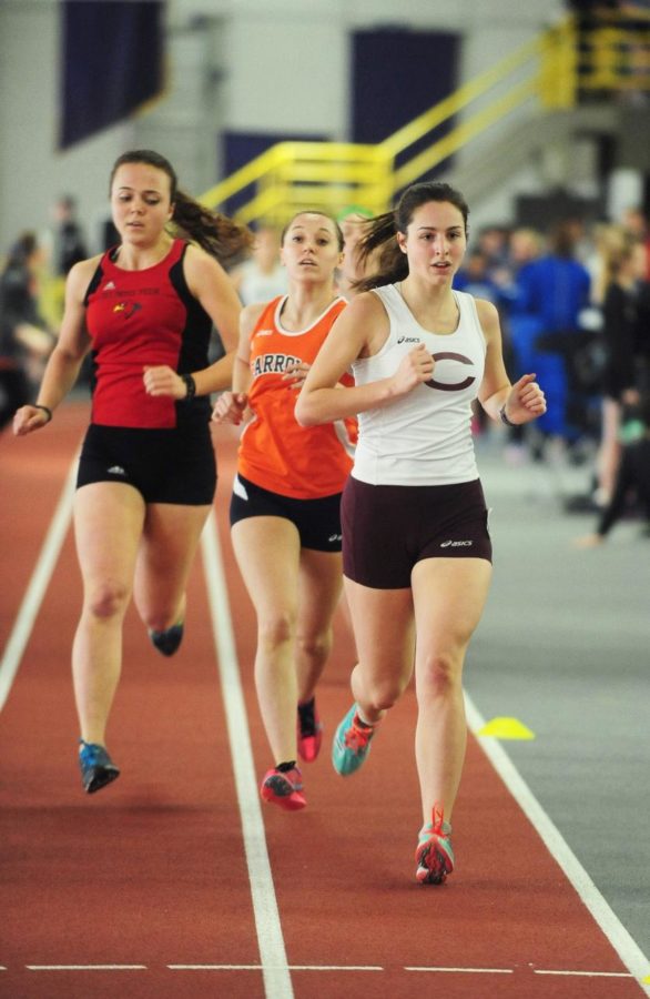 Third-year Madison Hetzner competes in the Windy City Invitational during the 2015 season. 