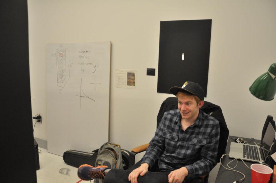 First-year DOVA M.F.A. student Ben Nicholson is an artist for the Facebook age: His work analyzes how screens mediate—and sometimes dominate—our lives.