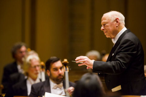 Bernard Haitink, pictured here from a 2007 performance with the CSO, led the orchestra in Strauss’ epic Alpine Symphony.