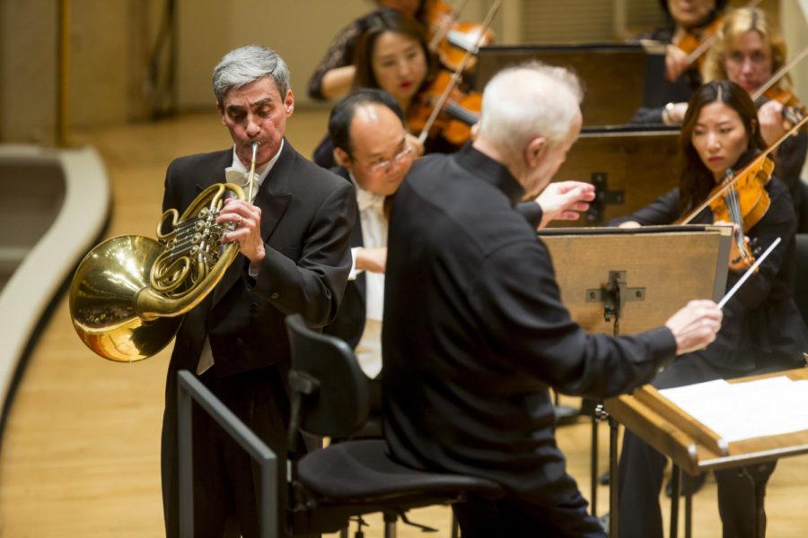 Daniel Gingrich gave a rousing performance of Mozarts Horn Concerto No. 3, conducted by Edo de Waart.