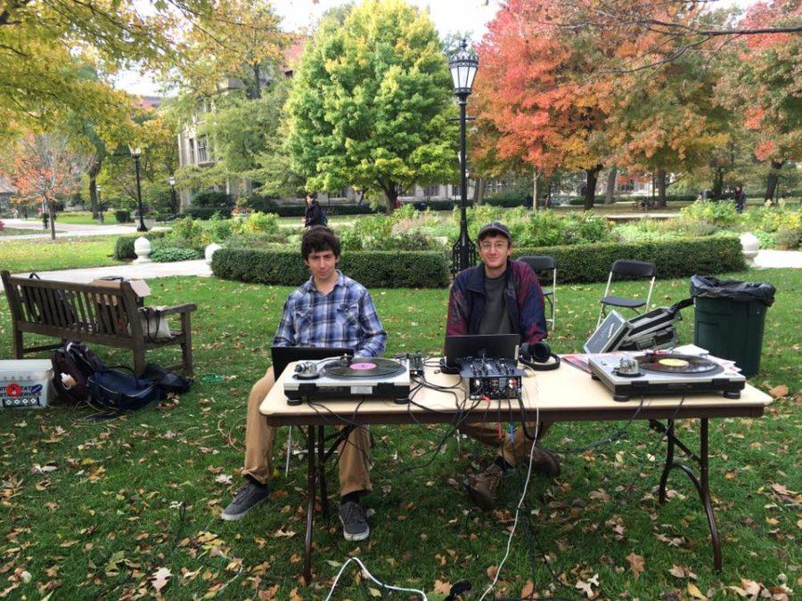 WHPK DJs spun tracks on the quad on Friday in protest of programming changes by the University.