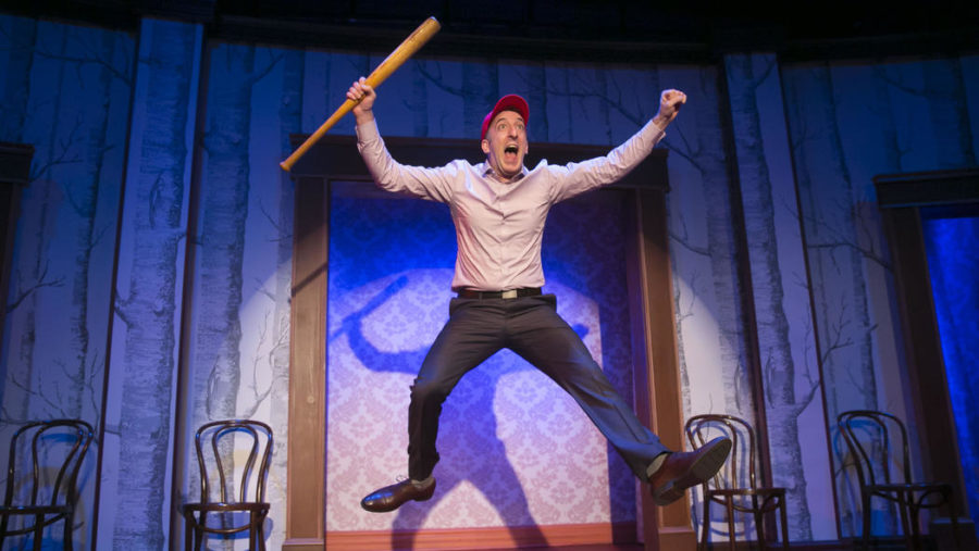 Comedian Daniel Strauss in a scene from Second City’s 104th Revue, Fool Me Twice, Déjà Vu.