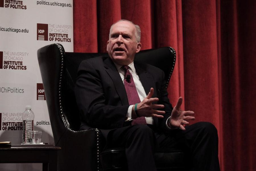 Outgoing CIA director John Brennan discusses the state of US intelligence at International House on January 5.