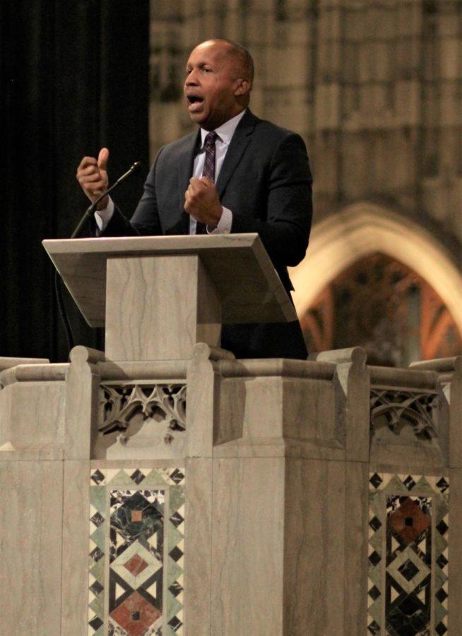 A+leading+advocate+against+injustice+in+the+criminal+justice+system+delivered+the+keynote+address+during+the+annual+Martin+Luther+King%C2%A0Jr.%C2%A0Day+celebration+at+Rockefeller+Chapel.