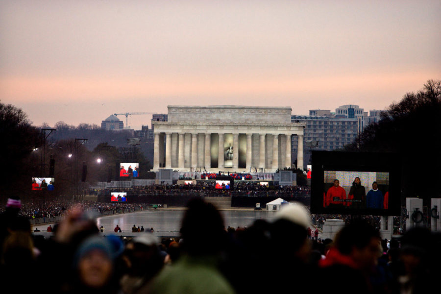 The scene at the inaugural concert on January 18, 2008.