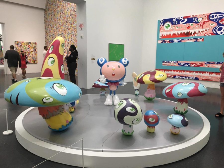 Takashi Murakamis solo exhibition, The Octopus Eats Its Own Leg, runs at the MCA until September 24.