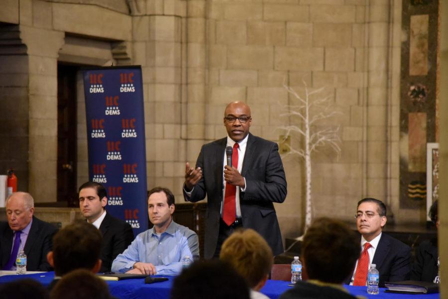 State Senator Kwame Raoul, who represents Hyde Park and much of the South Side and is the son of Haitian immigrants, expressed outrage about the recently reported comments.