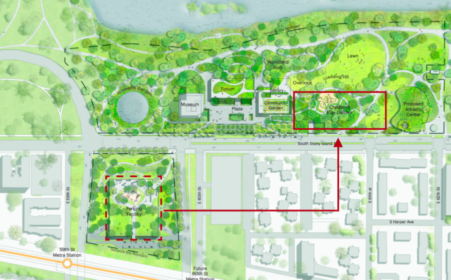 The Obama Foundation announced that the parking garage serving the Obama Presidential Center will be located under-ground in Jackson Park, not on the eastern end of the Midway, as had previously been announced.