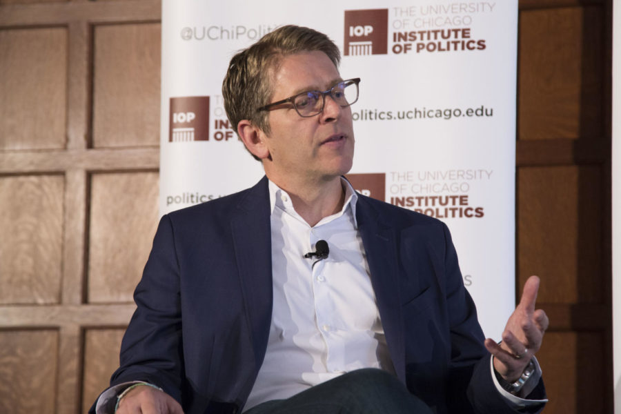 Former White House Press Secretary Jay Carney Speaks at the IOP on Monday.