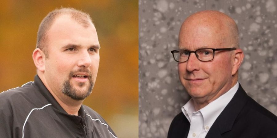 Coach John Bear (left, courtesy of UChicago) and parent Jeff Mason (right, courtesy of LinkedIn) are suing each other.