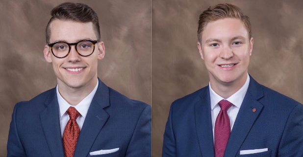 Pi Kappa Alpha consultants Kyle Pane (left) and Daniel Maloney (right).