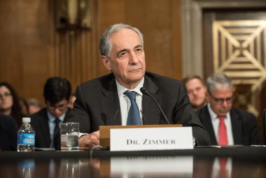 Zimmer testified before the Senate in 2017 opposing federal intervention in campus free speech.