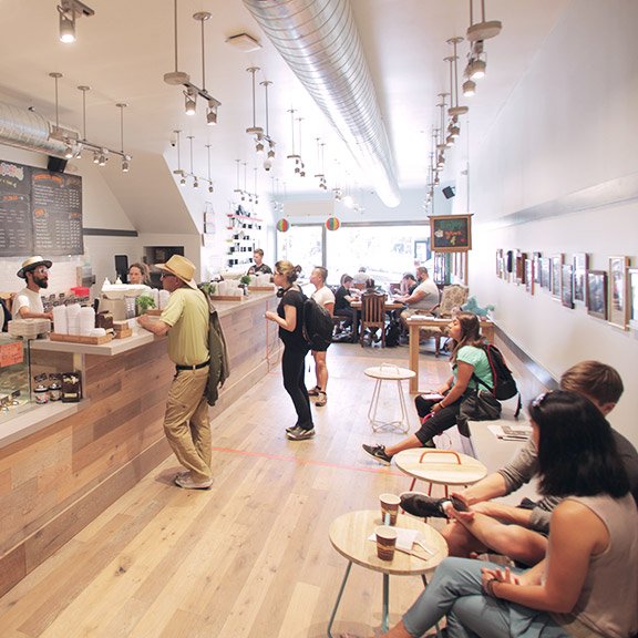 A Philz Coffee store in San Francisco, where the chain is based