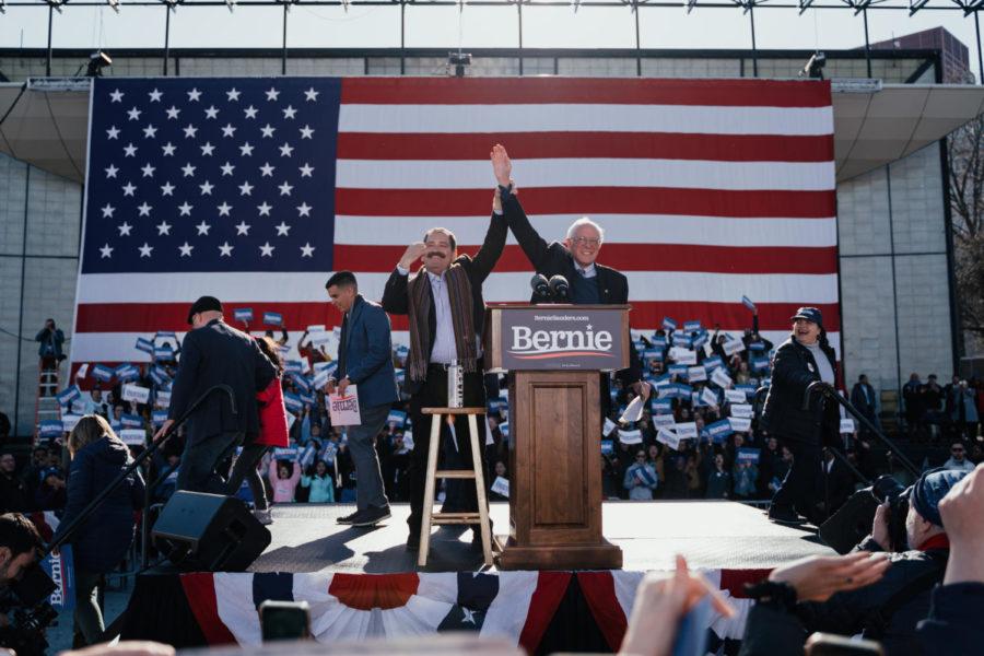 Senator Bernie Sanders (AB64) at a rally in Grant Park on March 7, 2020.