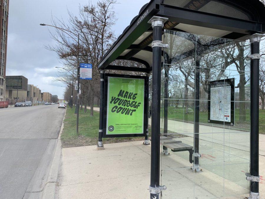 Advertisements for the U.S. Census have arrived at CTA bus stops.
