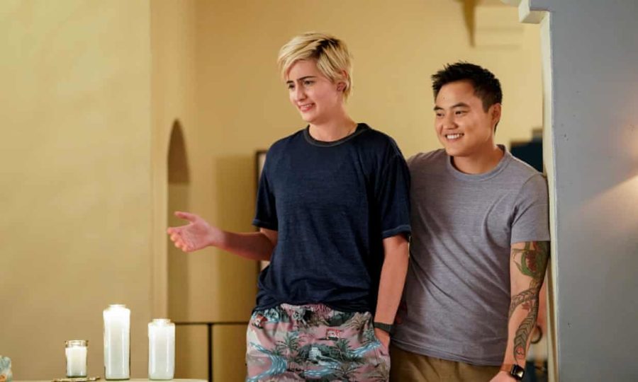 Finley (Jacqueline Toboni) and Micah (Leo Sheng) in The L Word: Generation Q.