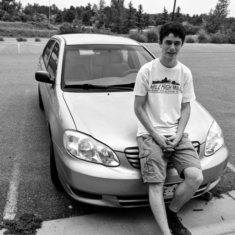 Lewis+with+his+first+car%2C+a+used+2003+Toyota+Camry.+He+had+saved+the+money+from+working+at+Starbucks+and+interning+at+his+high+school+IT+department.