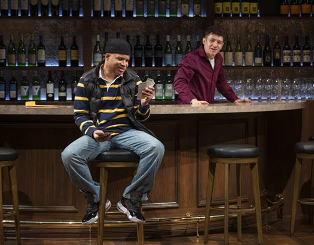 (From left to right) Ensemble member and Artistic Director Glenn Davis and Chris Perfetti in Steppenwolf Theatre’s production of “King James.