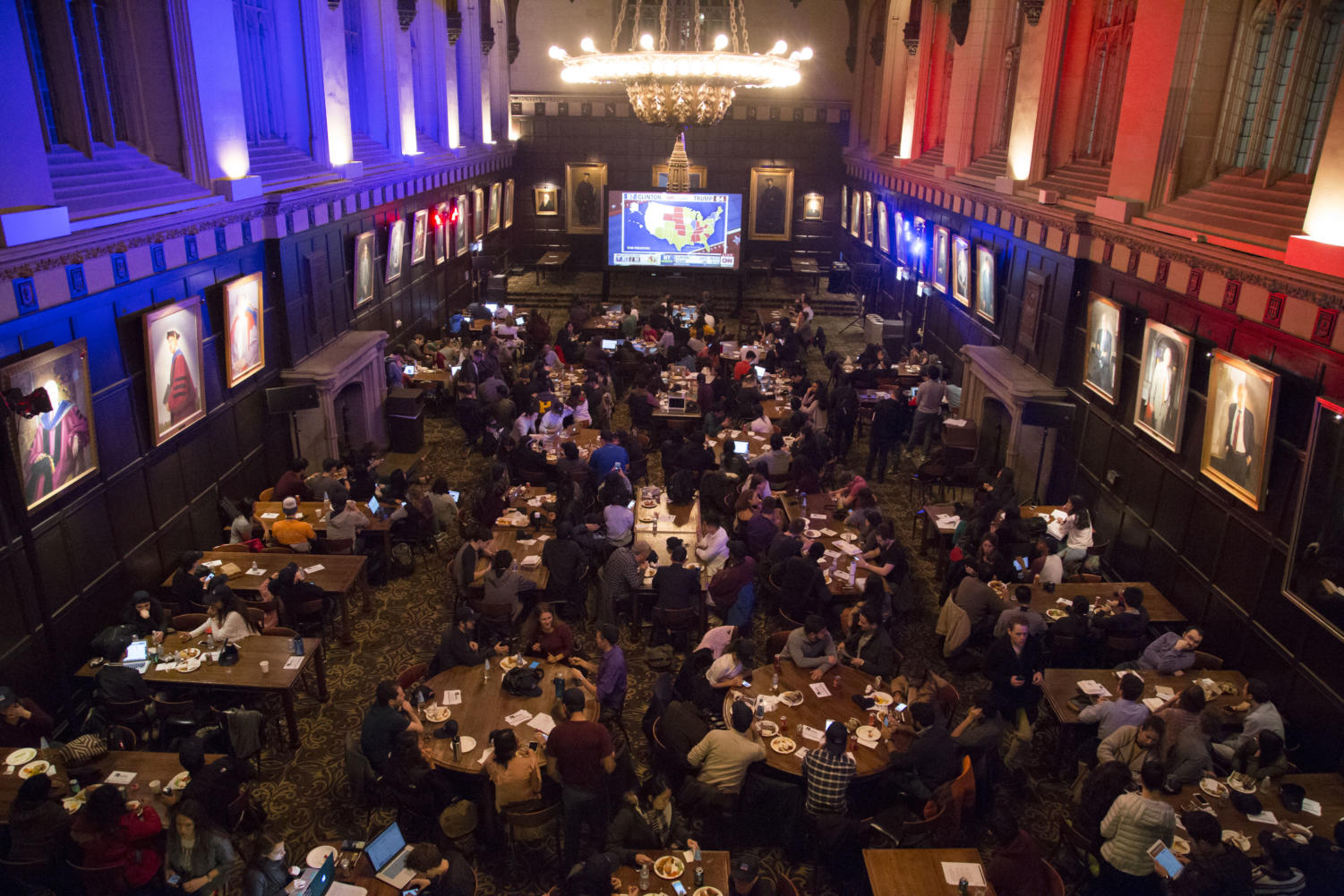 The scene at the IOP watch party.