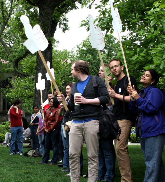 Protestors held 