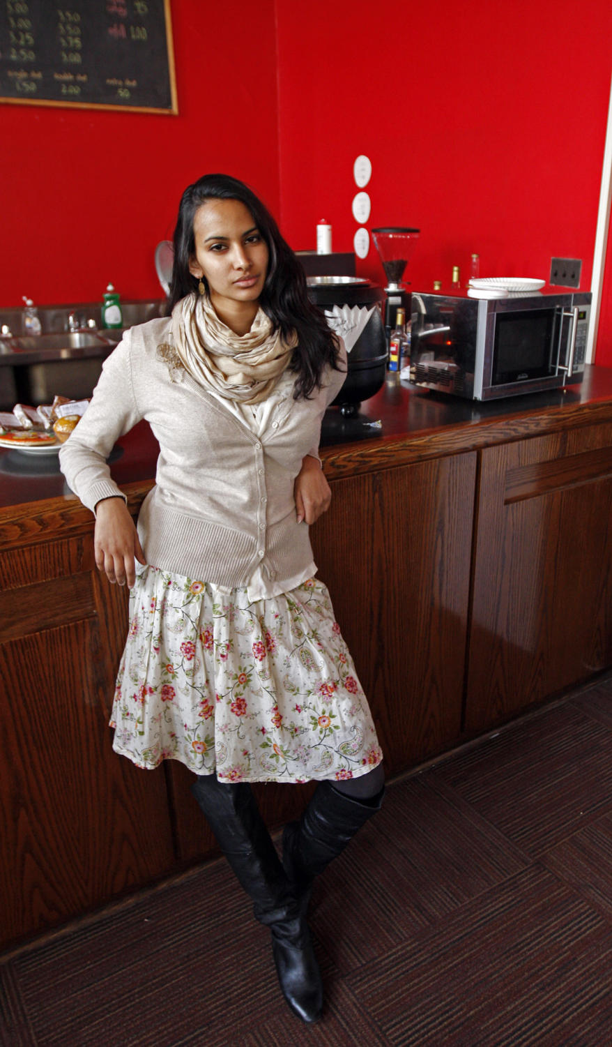 Fourth-year Amulya Mandava poses for the Maroon's Style column.