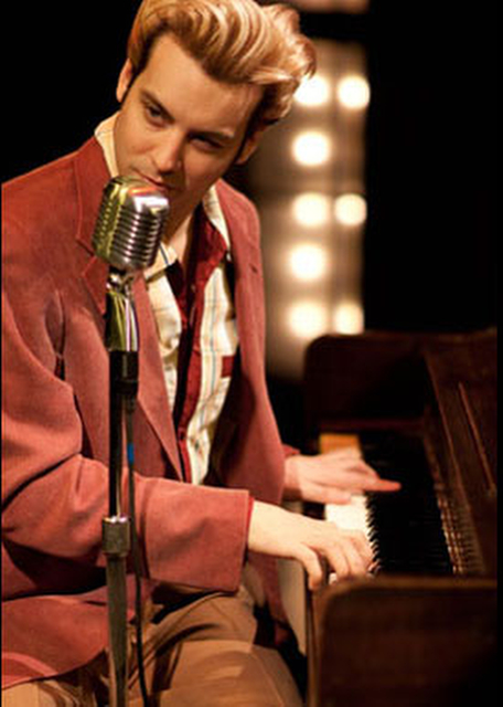 Lance Lipinsky stars as Jerry Lee Lewis in the Chicago Production of Million Dollar Quartet at the Apollo Theater.