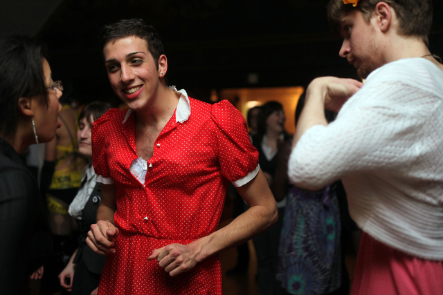First-year Nicholas Cassleman was among those who attended Queers and Associates' annual drag ball Genderfuck on Saturday night.  The event was held at the third floor theatre in Ida Noyes Hall.