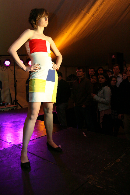 Designs from the runway of the FOTA 2011: WIRED launch party and fashion show in Hutch Courtyard on Saturday evening.