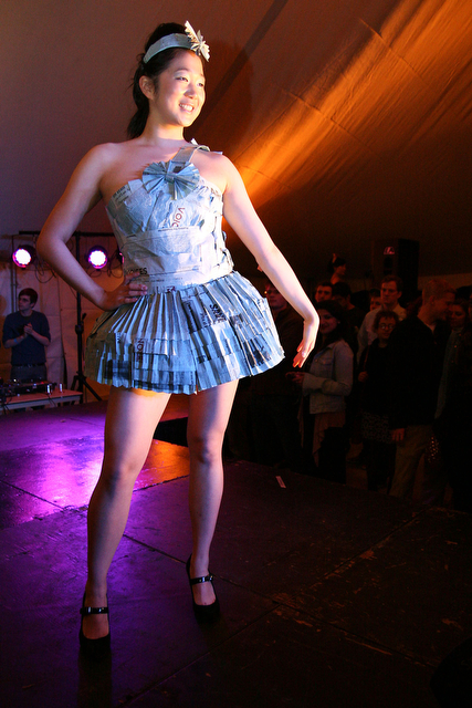 Designs from the runway of the FOTA 2011: WIRED launch party and fashion show in Hutch Courtyard on Saturday evening.