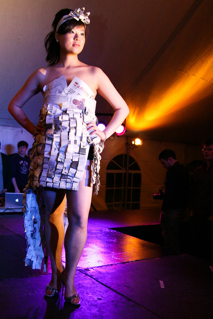 Designs from the runway of the FOTA 2011: WIRED launch party and fashion show in Hutch Courtyard on Saturday evening.