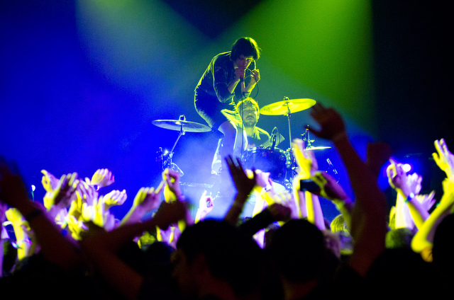 Crystal Castles' vocalist Alice Glass performs at MAB's Summer Breeze Music Festival Saturday evening at Mandel Hall.