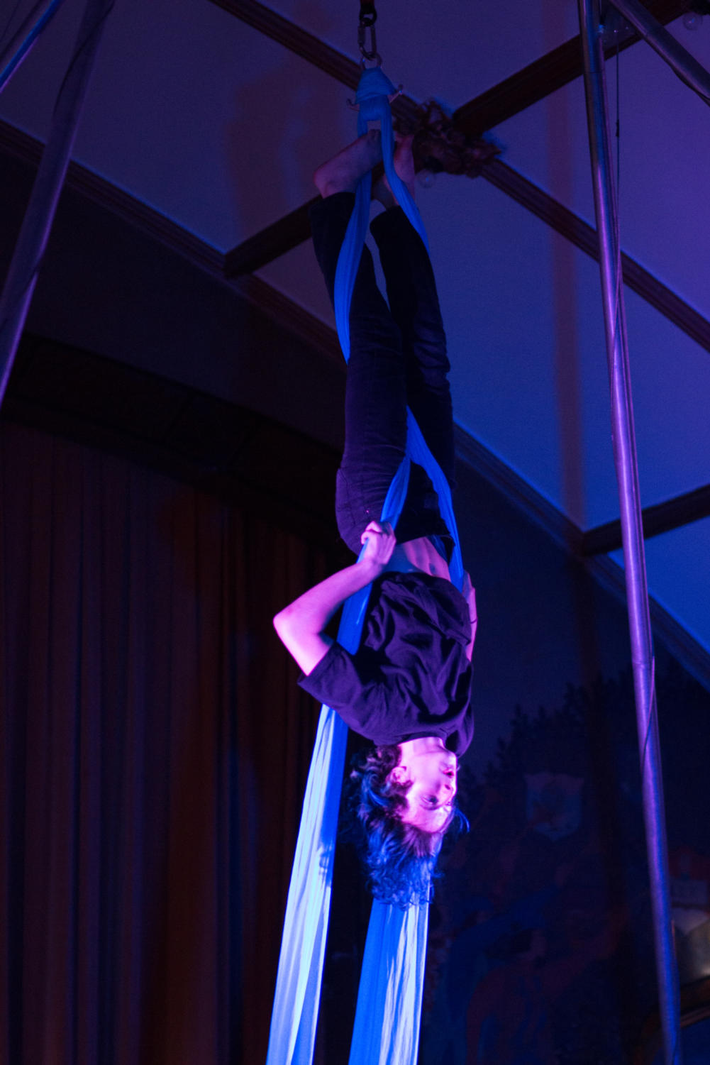 First-year Jad Dahshan performs in his first circus show.