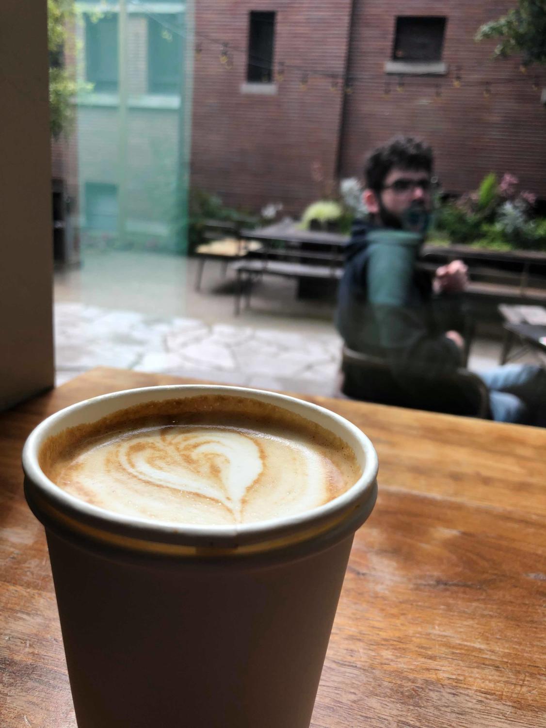 Plein Air's oat milk latte.