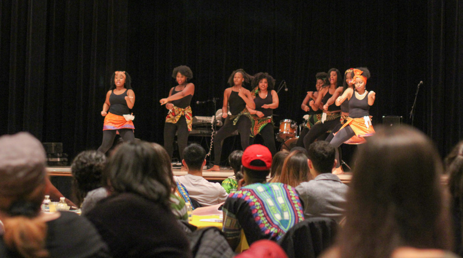 University of Chicago students perform an African and Caribbean inspired dance, choreographed by first-year student, Chika Aniks, and third-year student, Priscilla Daboni at the ACSA Aesthetics Cultural Show.