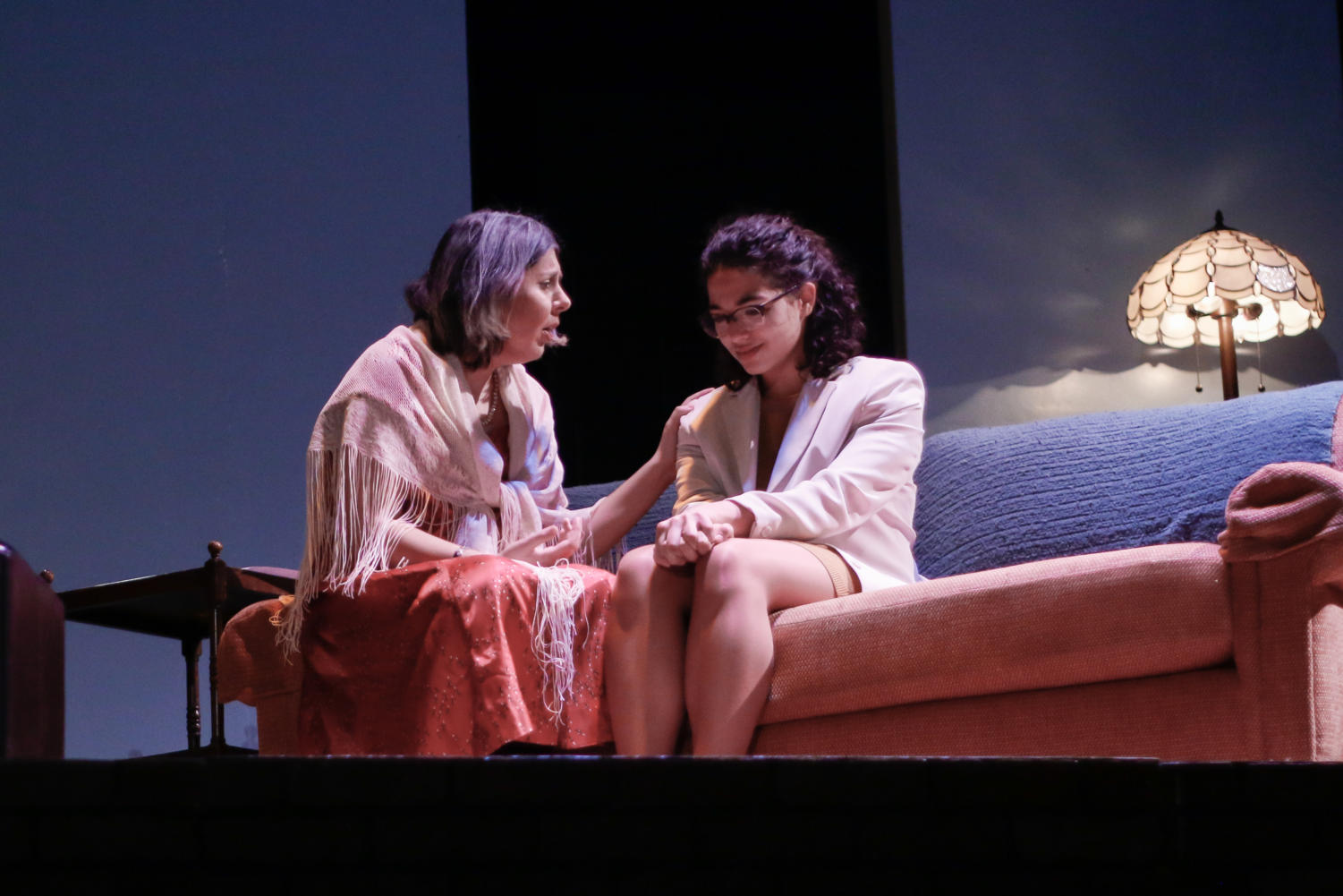 Emma explains to her grandmother (played by fourth-year Melissa Needlman) the conclusions she has reached after much soul-searching.