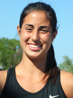 First-year Ariana Iranpour is on the women's tennis team.