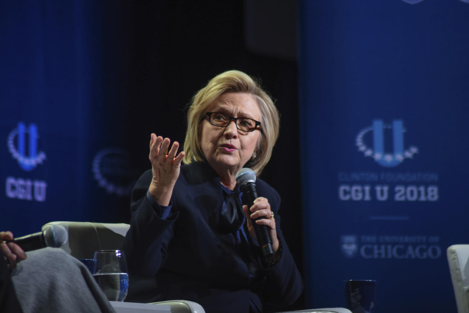 Hillary Clinton speaks at the Clinton Global Initiative