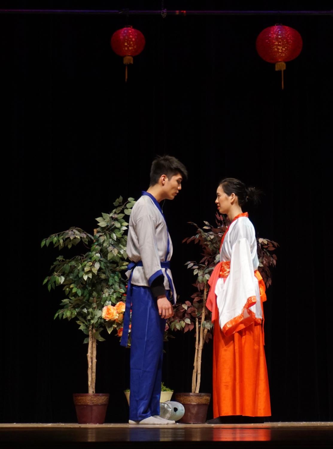 Students perform in CUSA's adaptation of the ancient Chinese legend, The Butterfly Lovers.