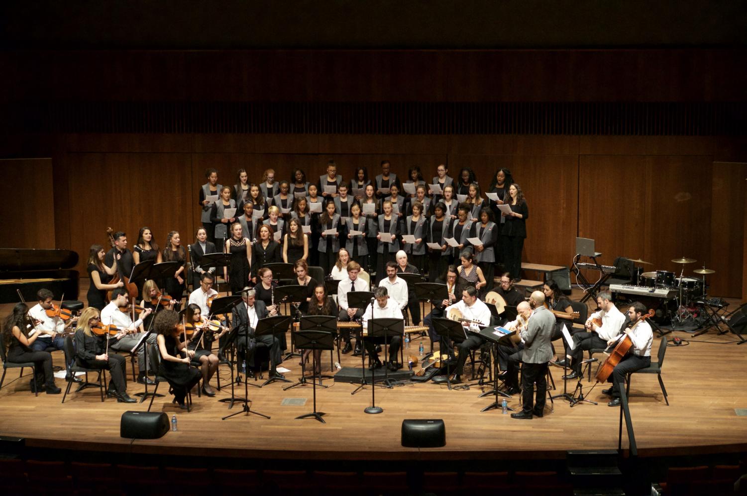 The University of Chicago’s Middle East Music Ensemble performs.