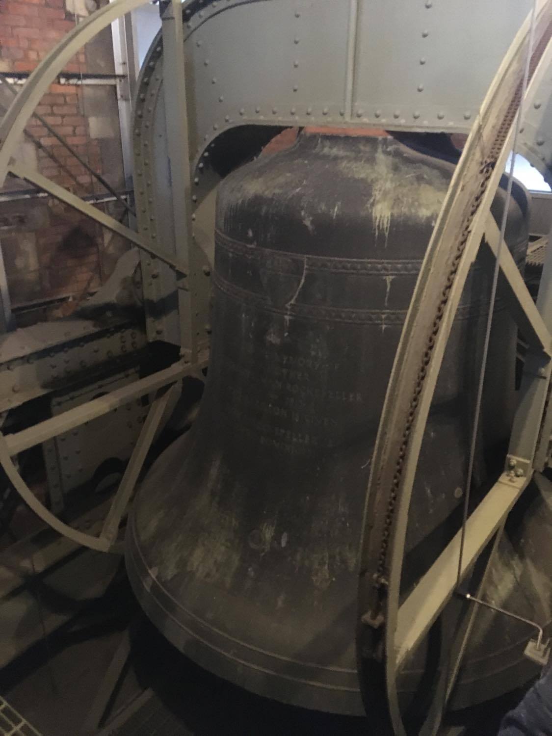 The 72nd bell of the carillon, which is also the largest one.