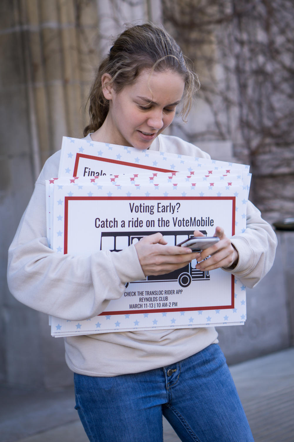 UChiVotes organized transportation to voting locations.