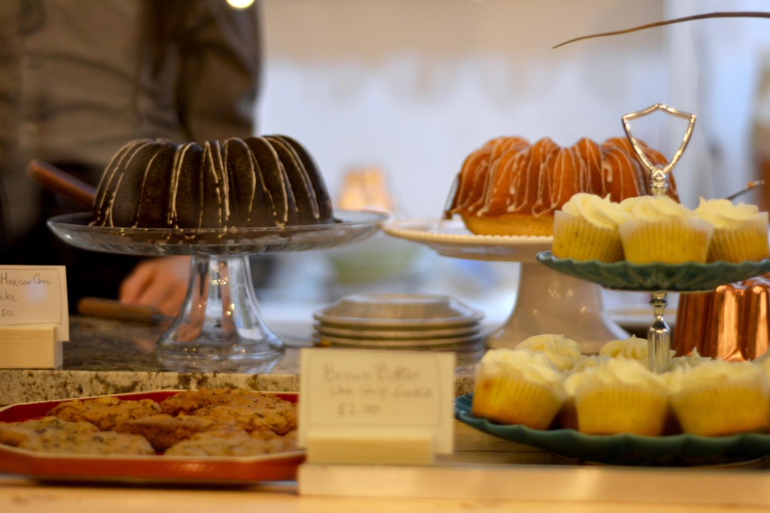 An assortment of featured pastries at Sanctuary Cafe, now open in University Church.
