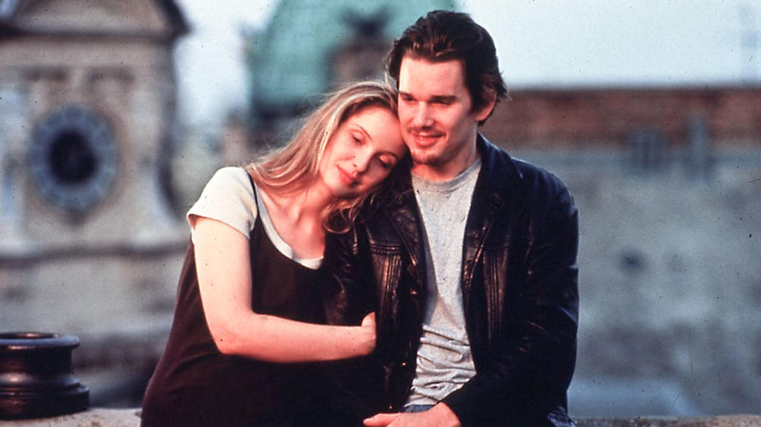 Ethan Hawke and Julie Delpy in 'Before Sunrise'