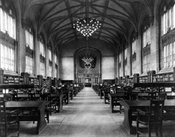 The interior of Harper Memorial Library, in 1939.