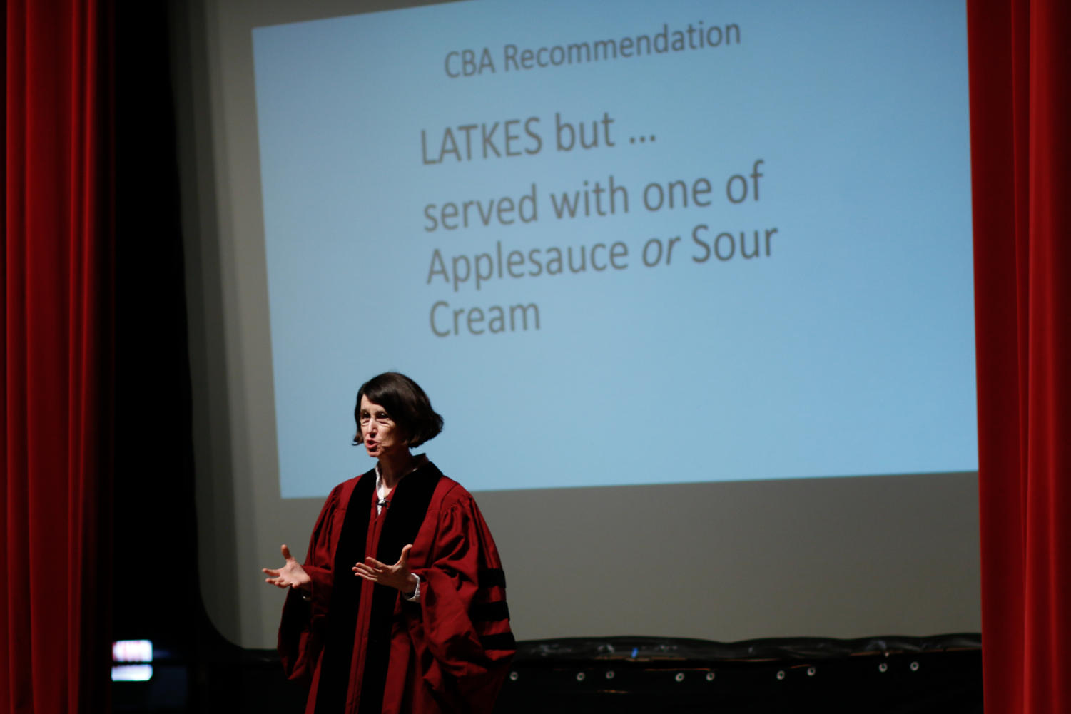 Associate Professor of Computer Science Anne Rogers draws on her roles as computer scientist, administrator, and educator, to speak on behalf of the latke in what ended up a singularly one-sided debate.