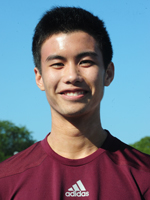 First-year Nicolas Chua is on the men's tennis team.
