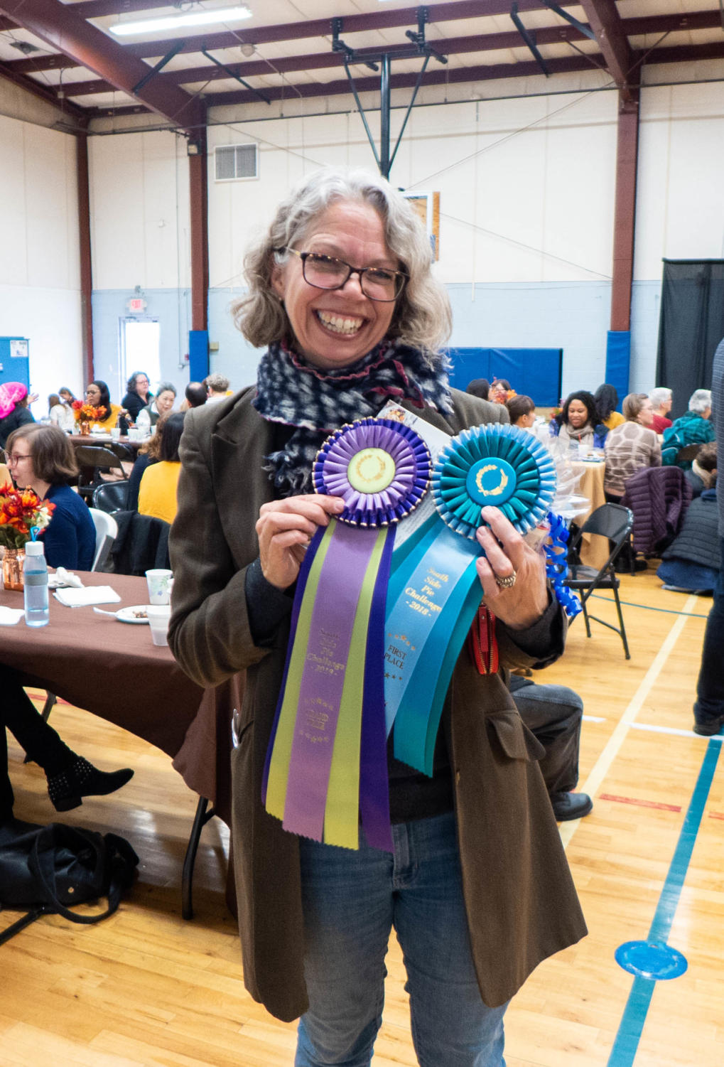 Molly Herron took home the grand prize and category first place titles for her plum pie named “What a good boy am I pie.” Herron has participated in the South Side Pie Challenge every year.