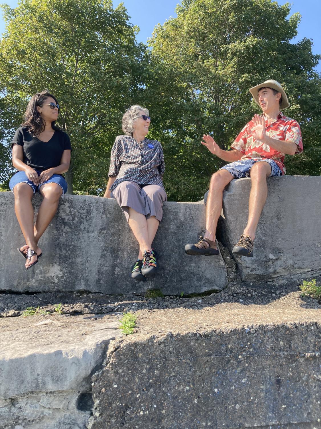 Members of the Promontory Point Conservancy. From left to right: Clineé Hedspeth, Debra Hammond, Michael Scott.